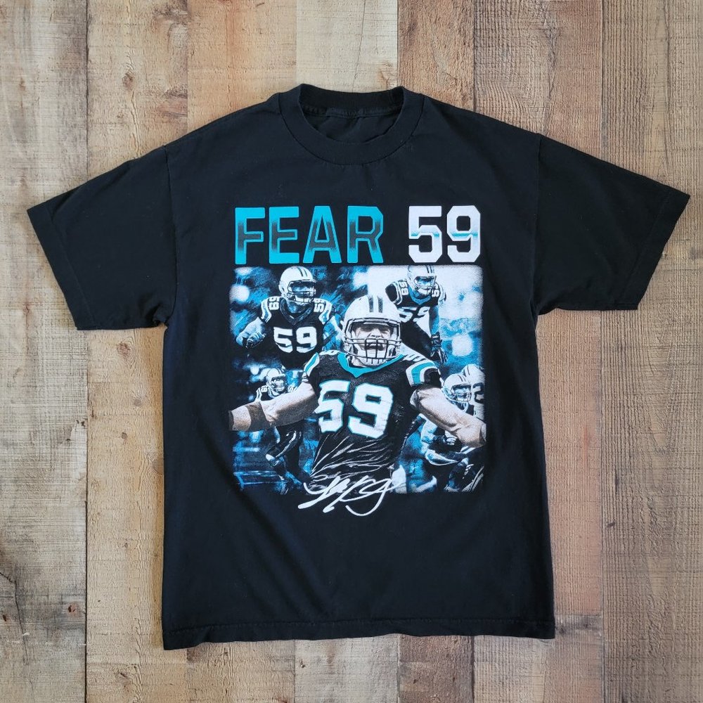 Carolina Panthers Fear 59 Black T-shirt